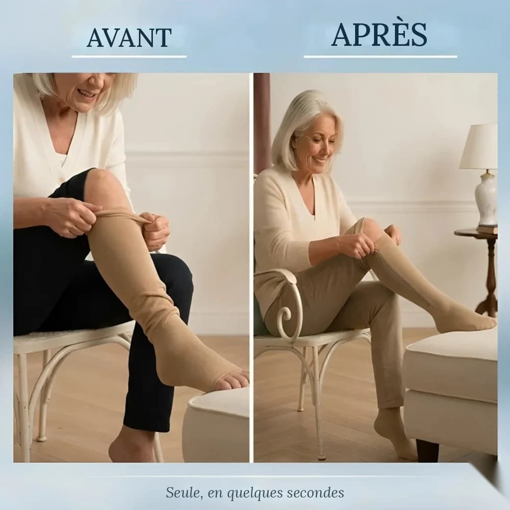Sans fermeture, il faut forcer ; avec le zip, on les enfile seule