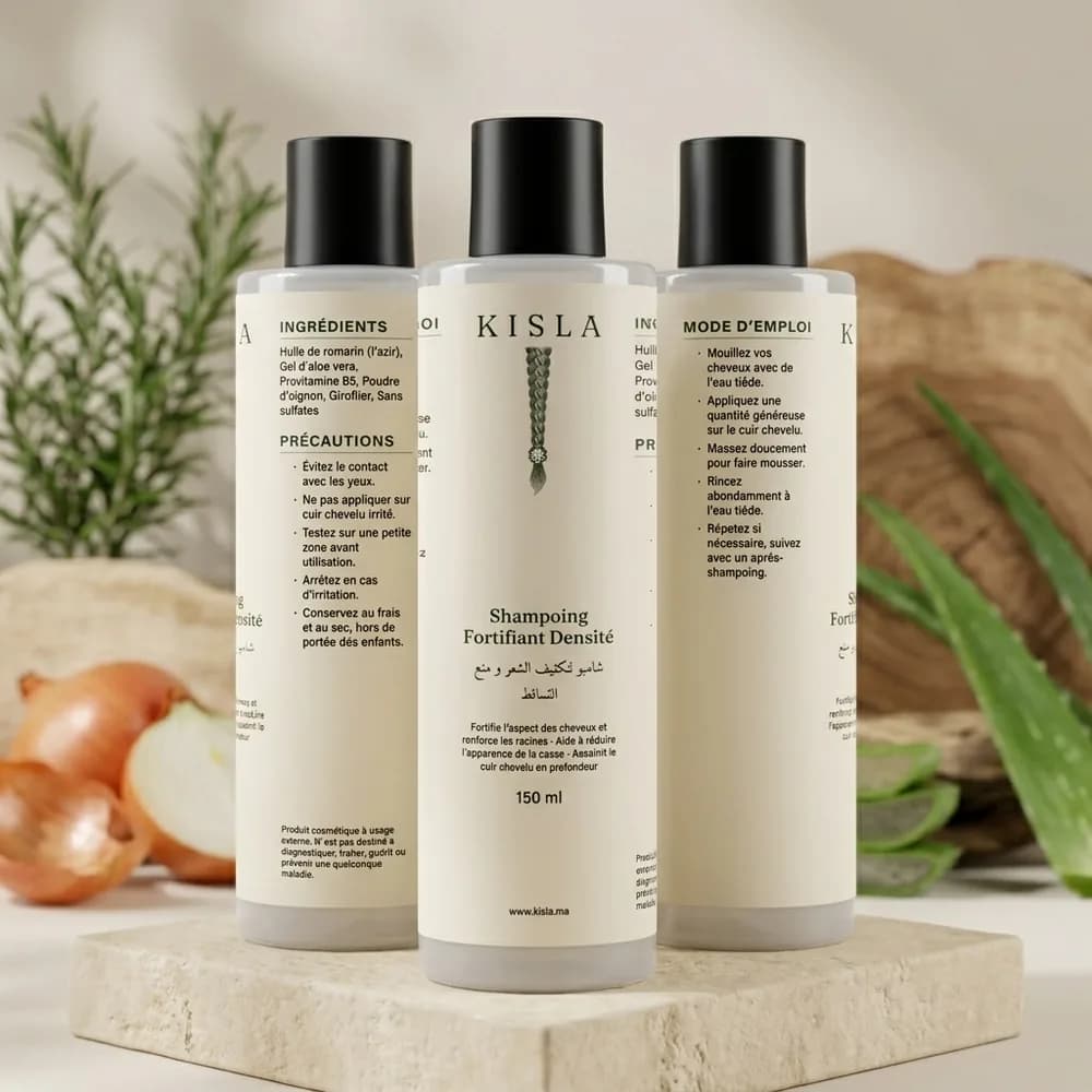 Shampoing Fortifiant Densité et son décor